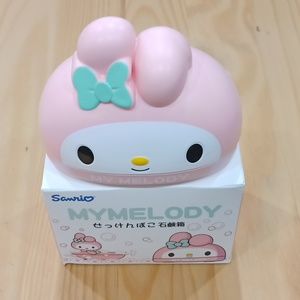 Sanrio My Melody Soap Dish Tray w Cover Drain